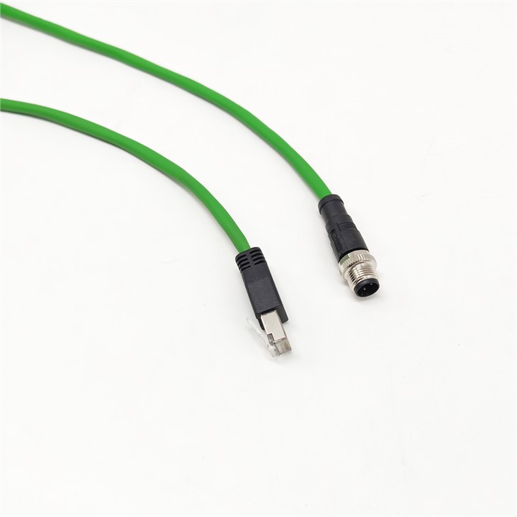 M12 D-Kod za RJ45 Ethernet kabl